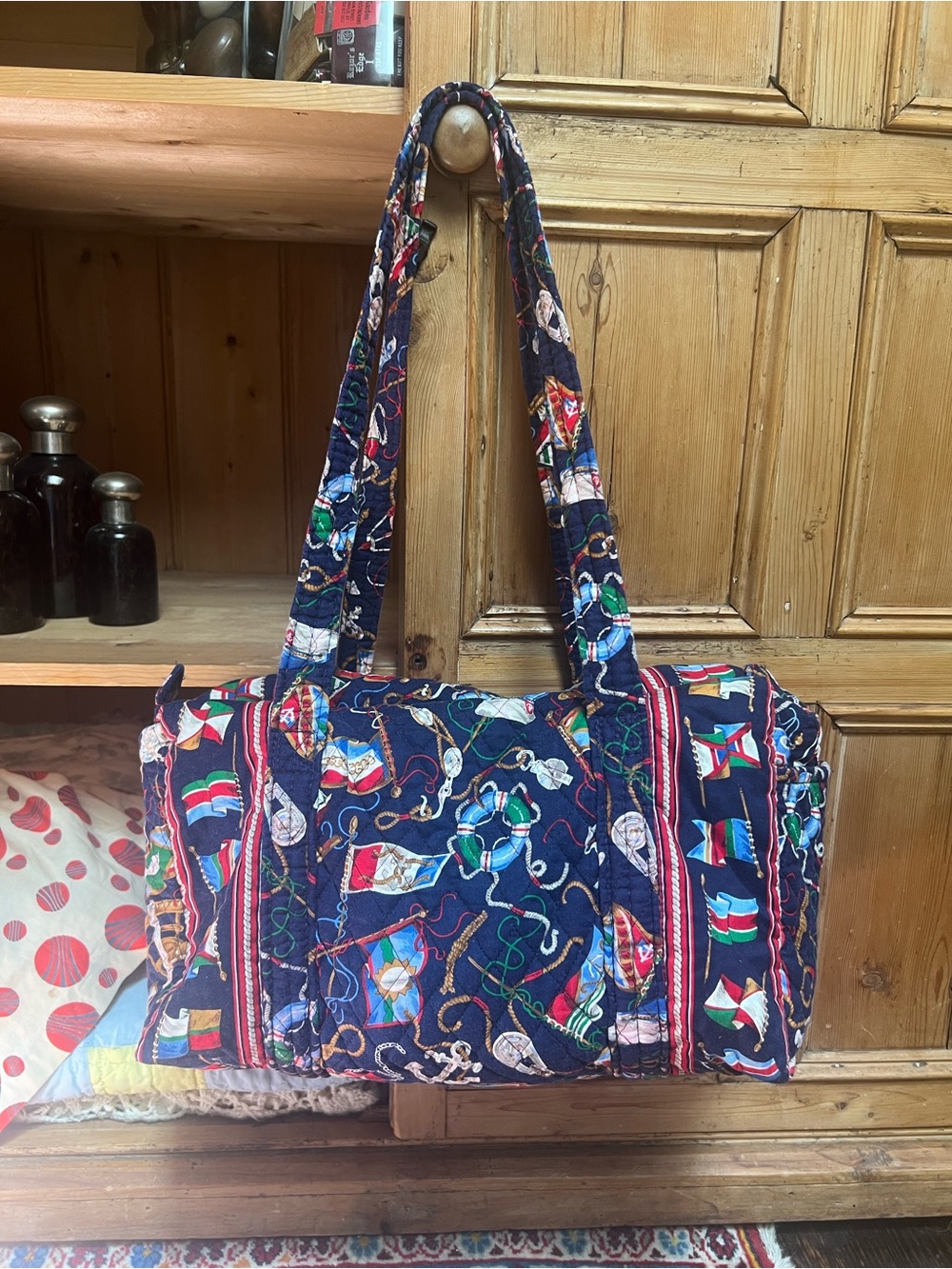 Vera Bradley Small Duffel in Retired Regatta Pattern
